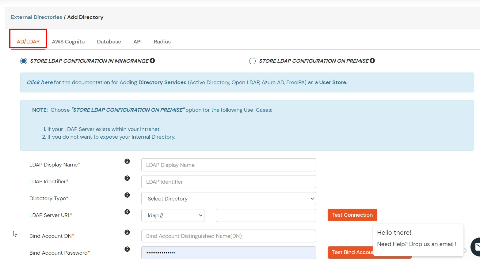 Salesforce Community: Select AD/LDAP as user store