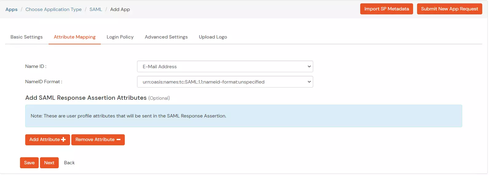 RingCentral Single Sign-On (sso) Add Attribute