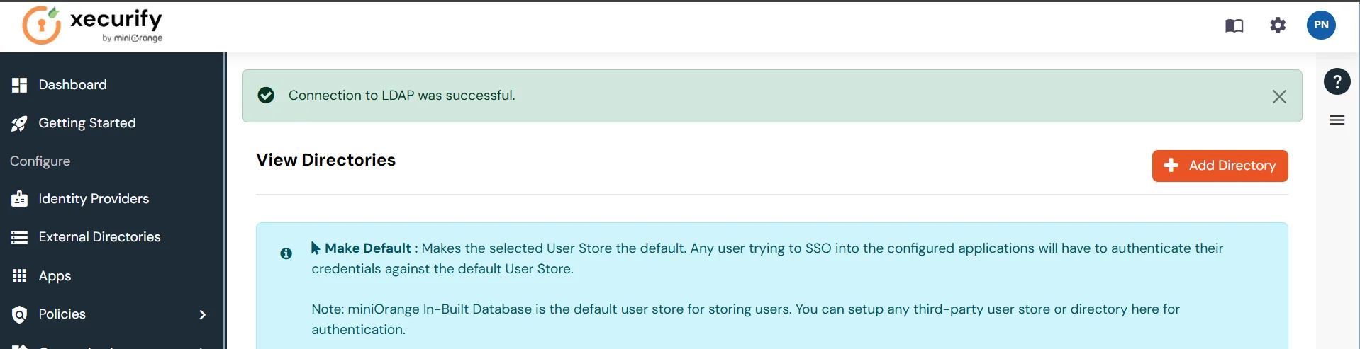 Absorb LMS : Successful connection with LDAP Server