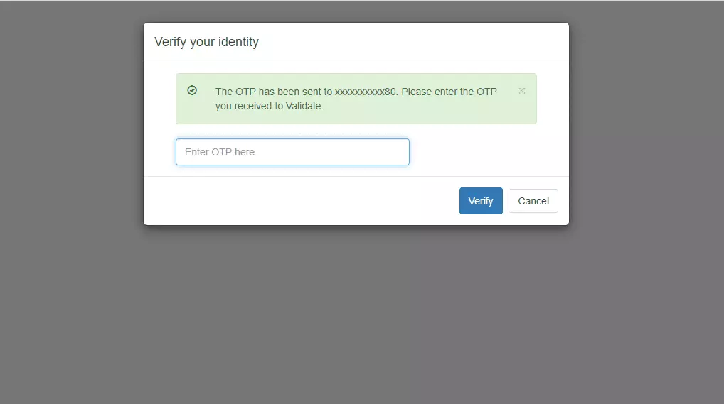 Oracle EBS two factor authentication(2fa) otp prompt