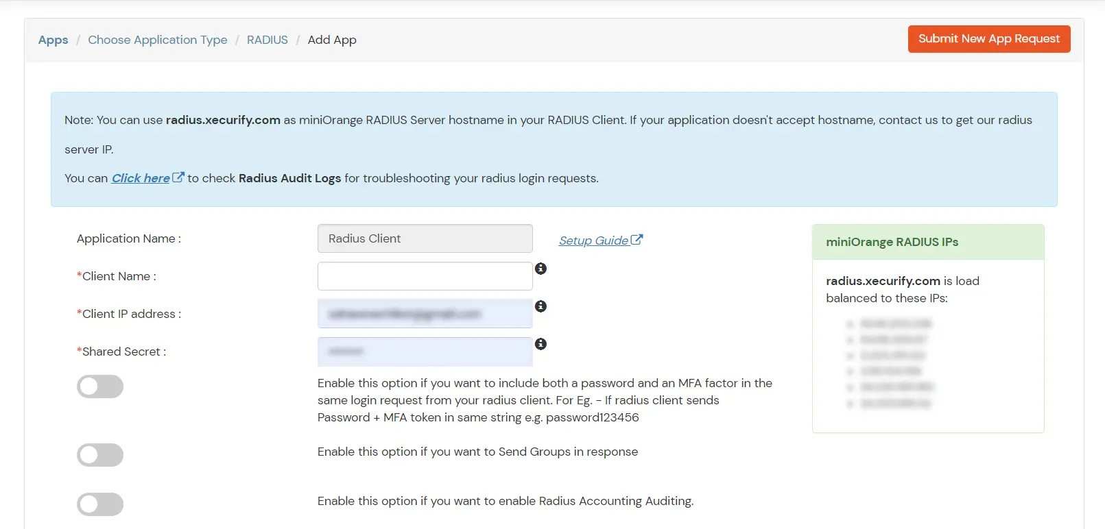 Two Factor Authentication(2FA) for Apache Web ServerClient Details & Save option