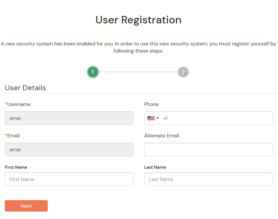 zoom two factor authentication(2fa) user registration