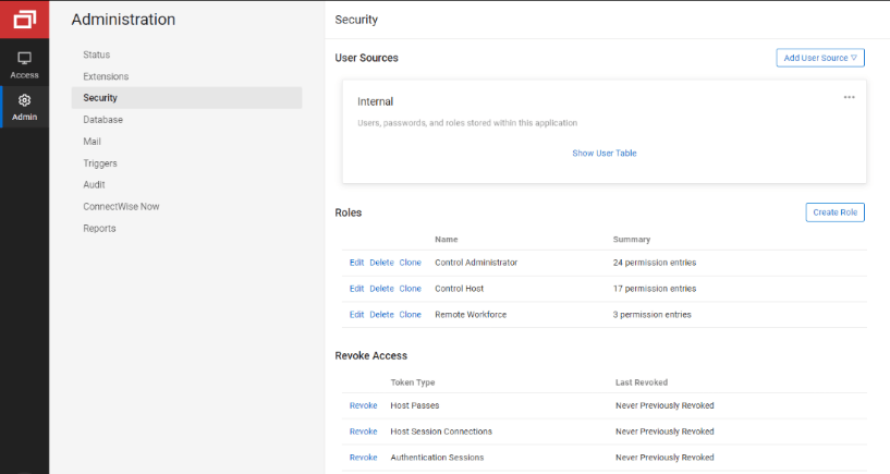 ConnectWise two-factor authentication (2FA) : Admin Console