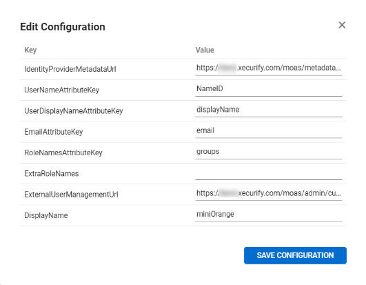 ConnectWise two-factor authentication (2FA) : Edit Configurations