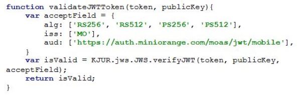 Verify Other JWT Token fields.