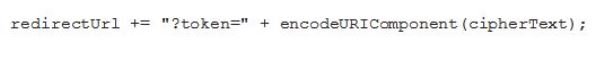Constructing URL containing Encrypted Token