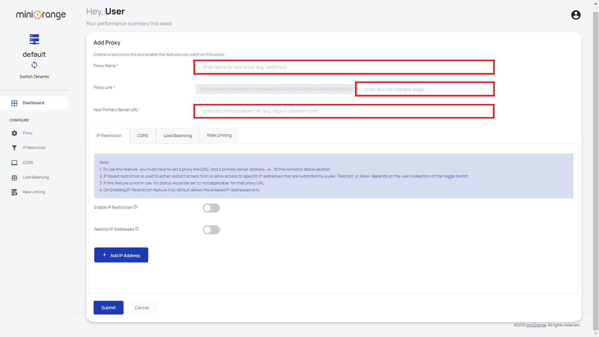 Reverse Proxy Adding New Proxy