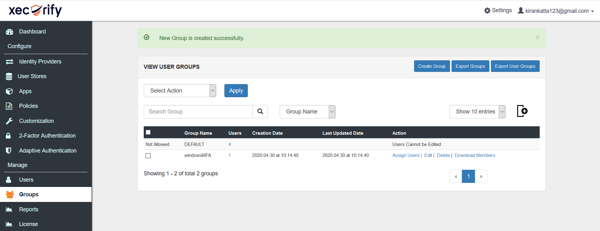 Two-Factor Authentication (2FA/MFA) for RD Web assign group