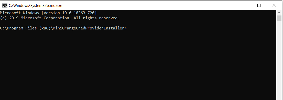 windows credential provider command prompt