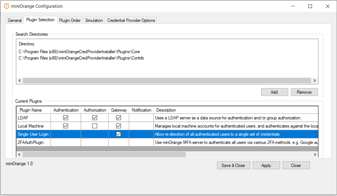 windows credential provider enable gateway