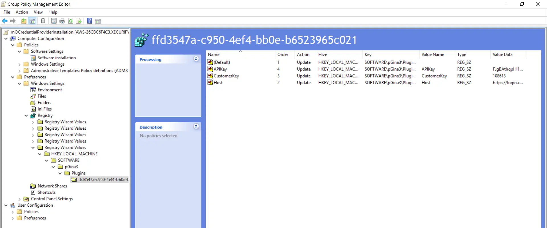 Two Factor Authentication(2FA/MFA) for Windows Logon RDP-Windows Credential Provider GPO expand fifth registry