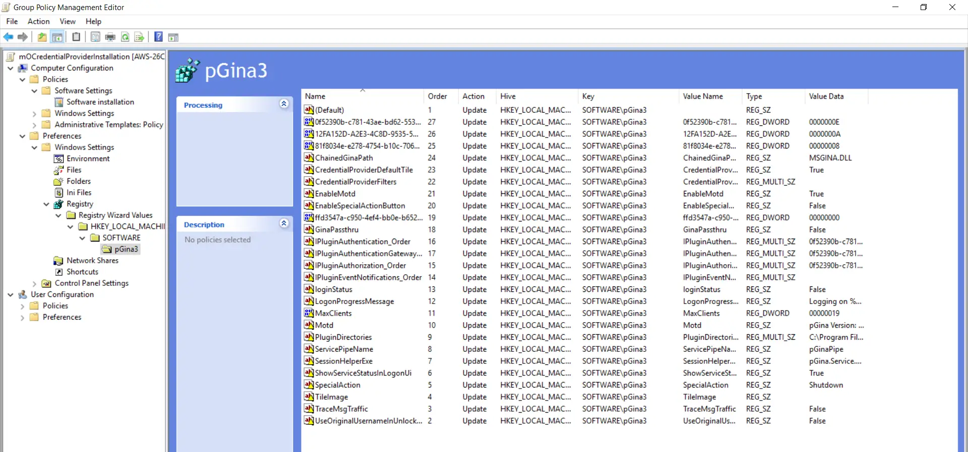 Two Factor Authentication(2FA/MFA) for Windows Logon RDP-Windows Credential Provider GPO expand first registry