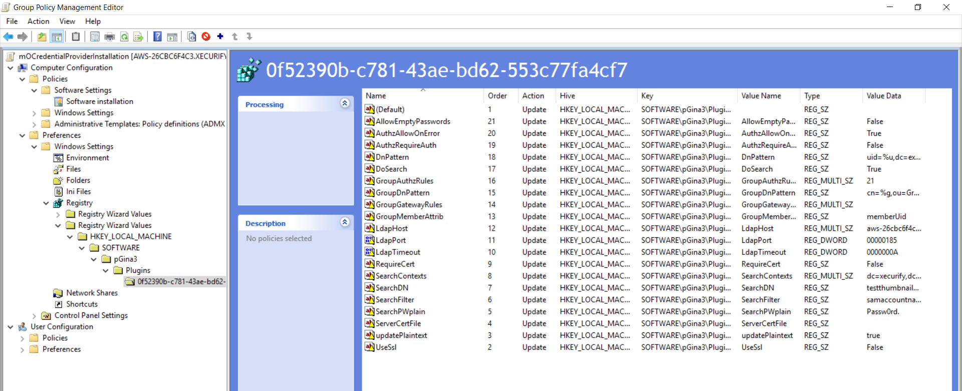 windows credential provider group policy