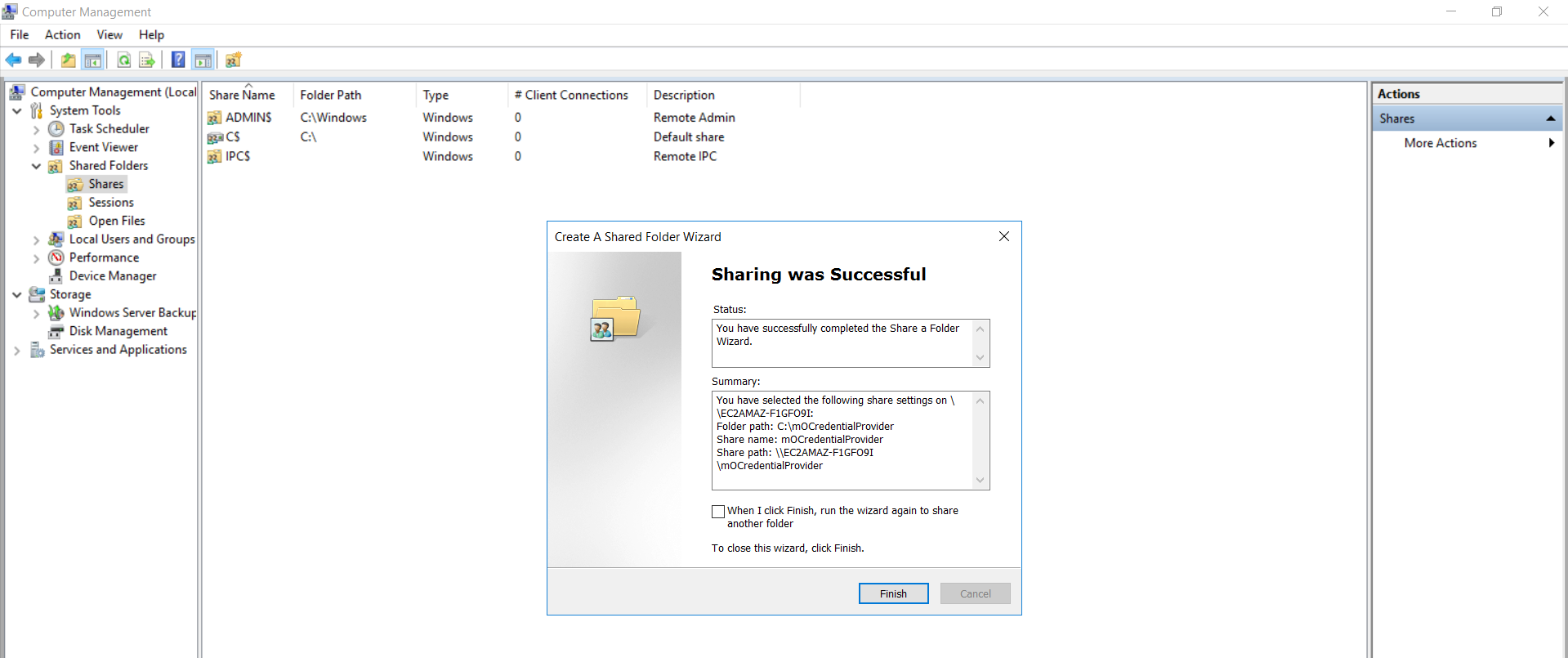 windows credential provider group policy finish