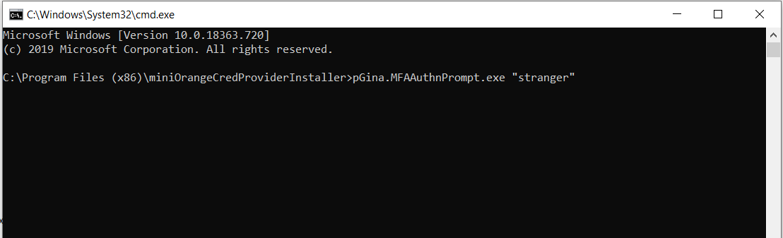 windows credential provider run command