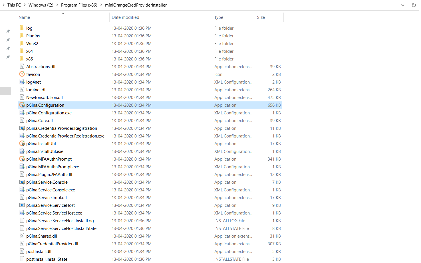 windows credential provider select file