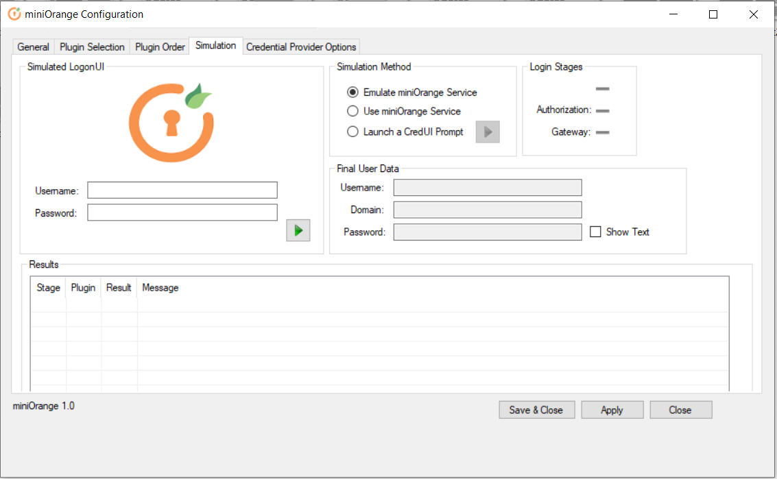 windows credential provider simulation