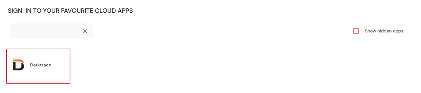 Darktrace Single Sign-On (SSO) verify configuration