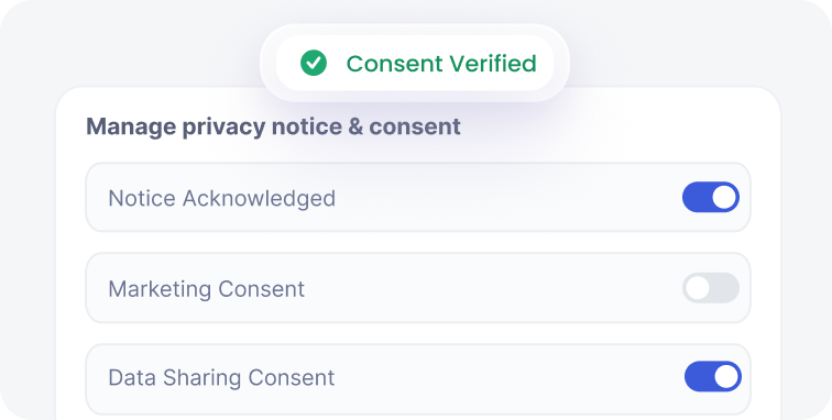 Notice and Consent Management