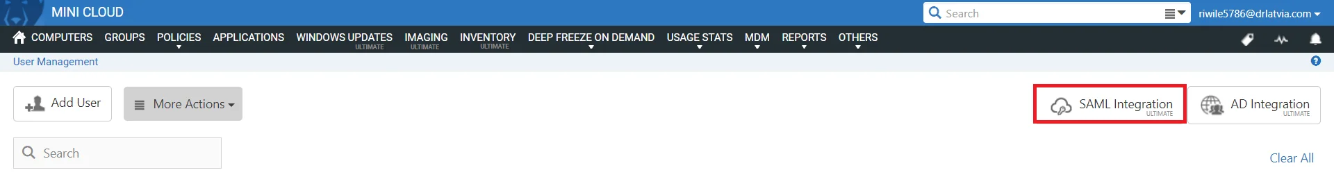 deepfreeze Single Sign On (sso) admin console set sso idp