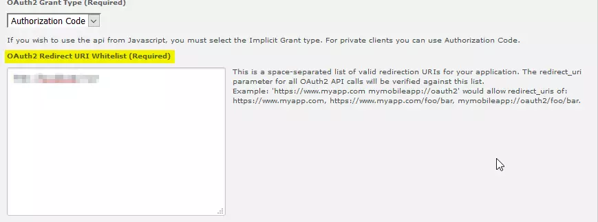 SSO using DeviantArt(OAuth Settings)