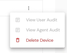 Adaptive Authentication: Device Actions Menu