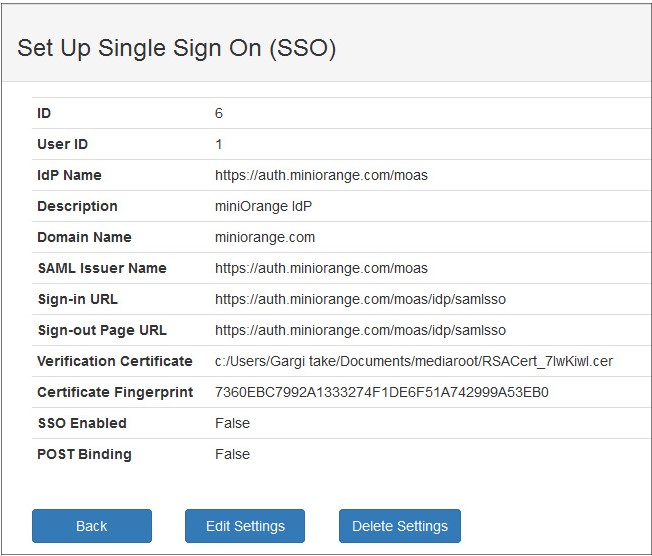 dinCloud single sign-on