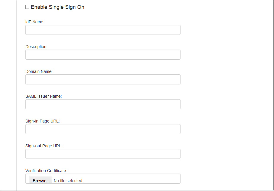 dinCloud single sign-on