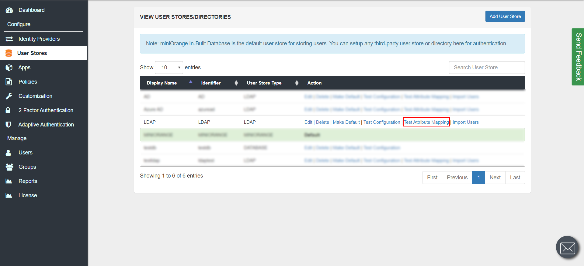 SharePoint Single Sign-On (sso) test attributes mapping