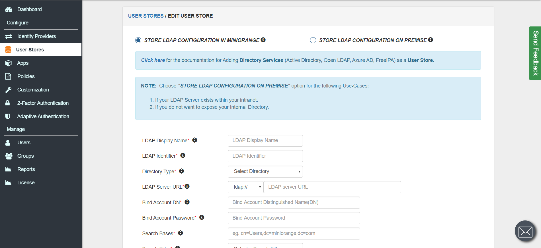 directory services active directory miniorange how to use active directory