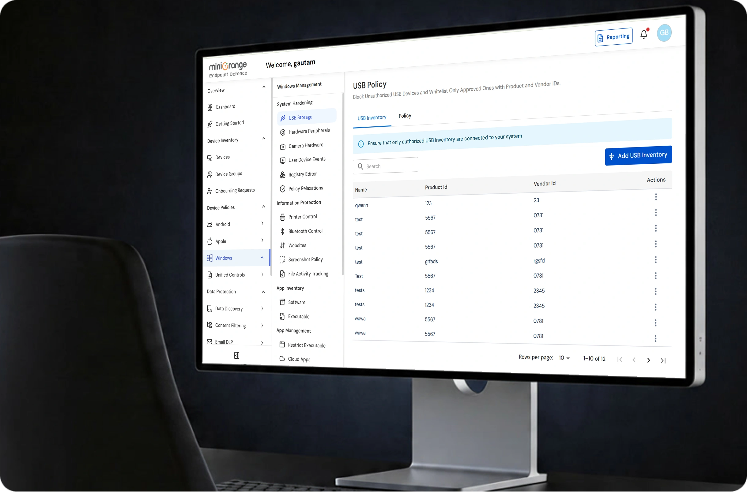 Endpoint DLP controls for healthcare devices