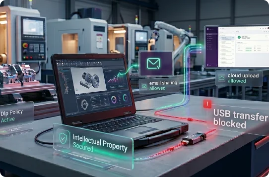 Data Leaks via USB, Email, Cloud Apps