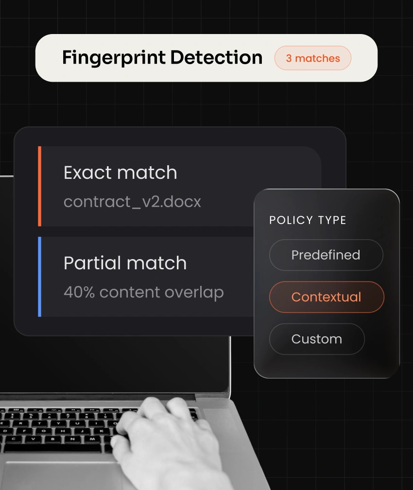 Fingerprint-based sensitive data detection