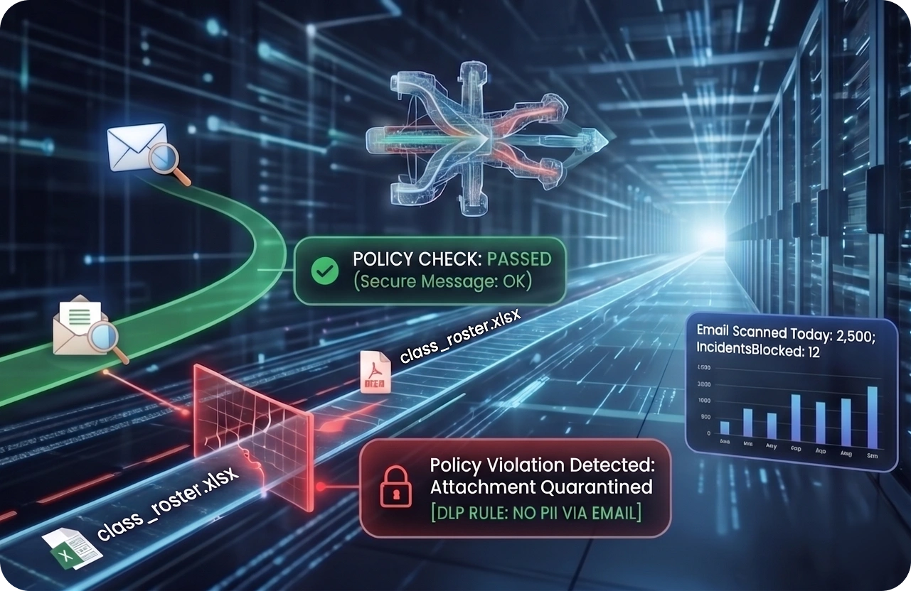 Email DLP Solution for Student Data Security