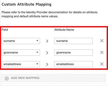 Configure DocuSign Single Sign-On (SSO): Add Attributes