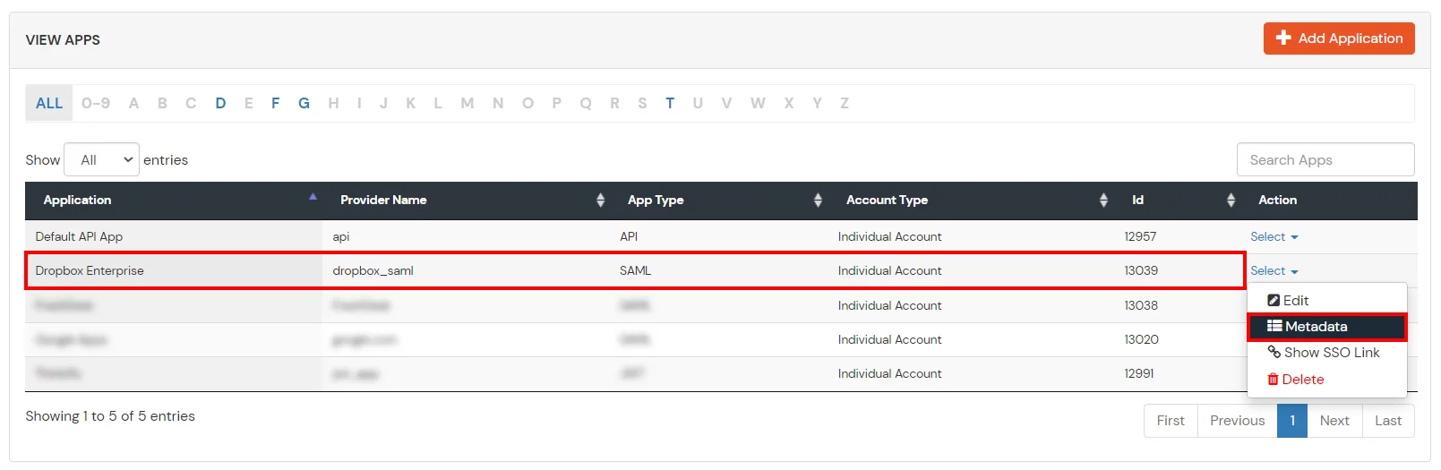 Dropbox two-factor authentication (2FA) : download metadata