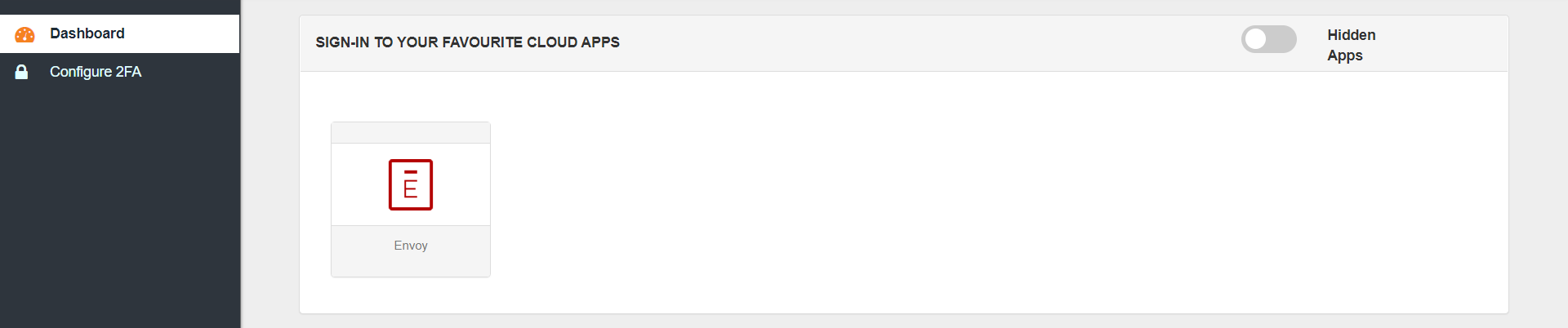 Envoy Single Sign-On (SSO) verify configuration