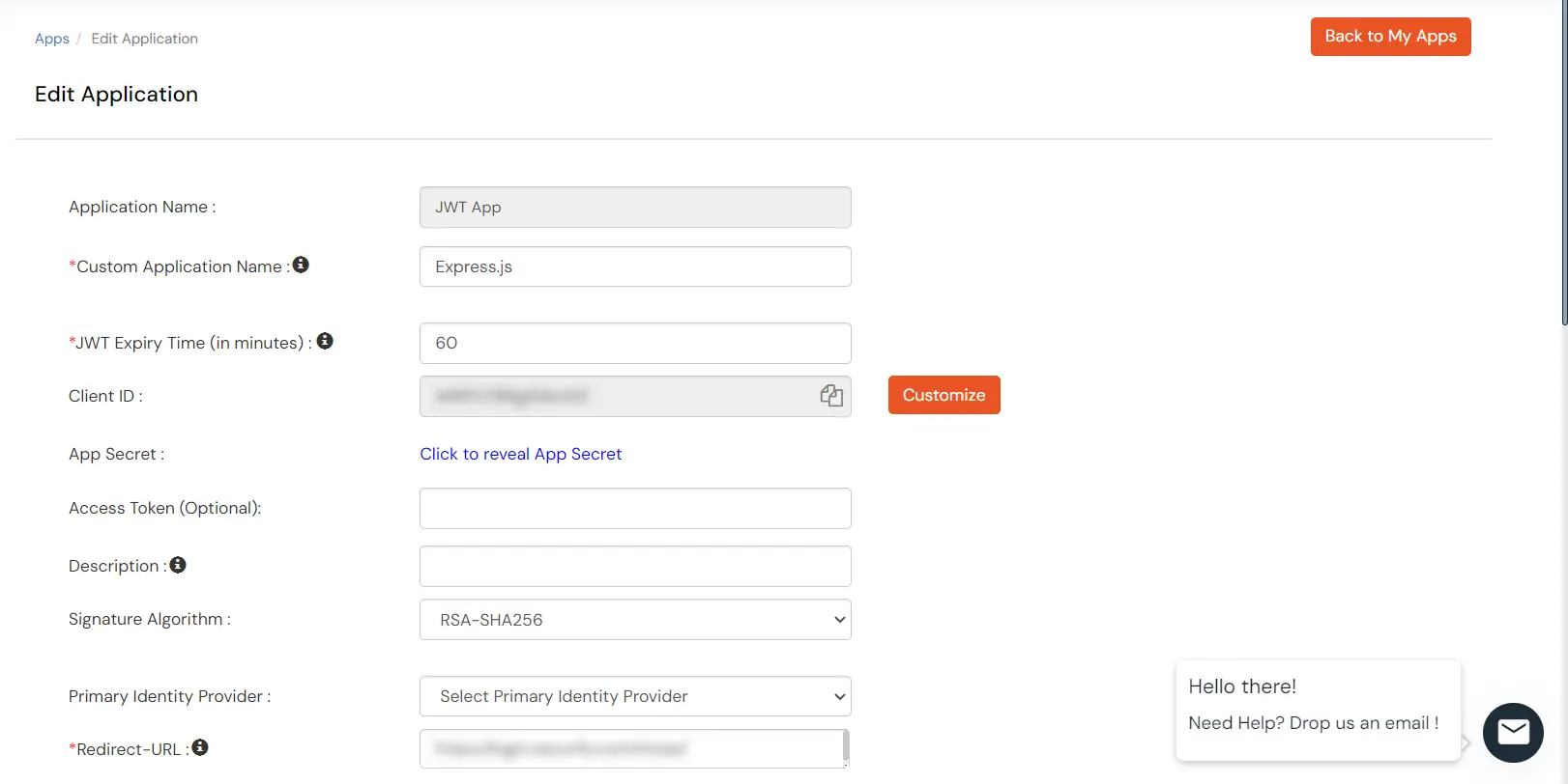Express.js SSO: Search JWT application