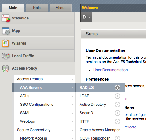 Two-Factor Authentication 2FA / MFA for F5 BIG-IP APM : AAA servers Radius