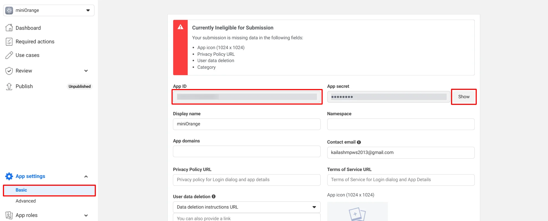 Java Script Social Login SSO: Facebook: SSO client oauth basic setting