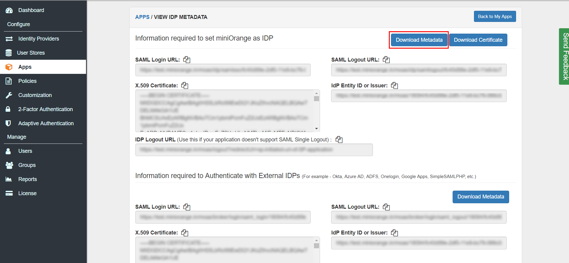 Five9 sso login settings