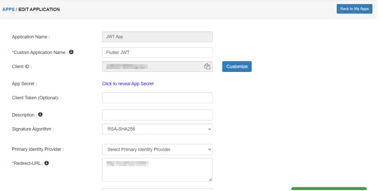 Flutter Single Sign-On (SSO): add jwt app