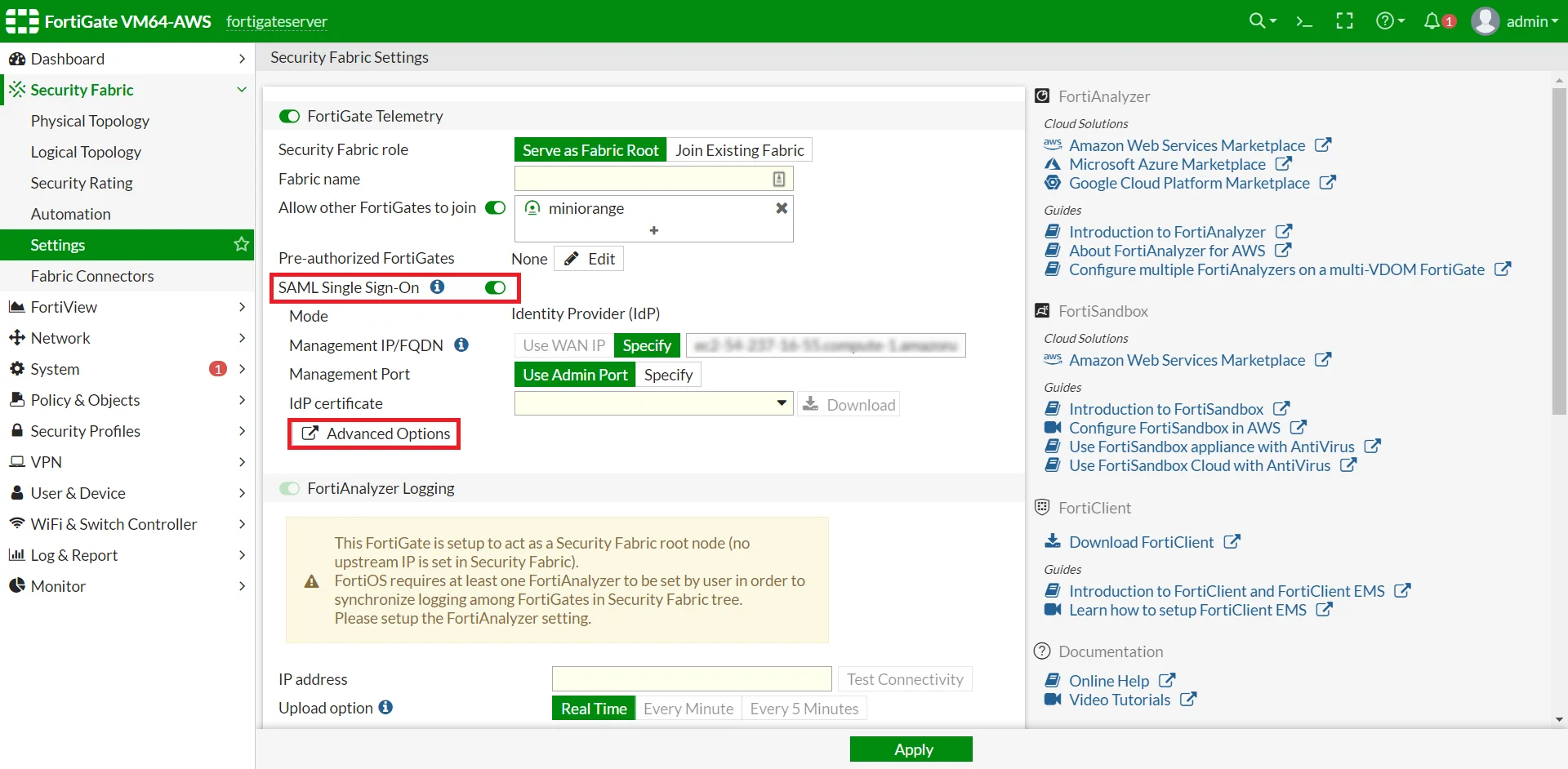 Fortigate Single Sign-On (FSSO):configuration steps