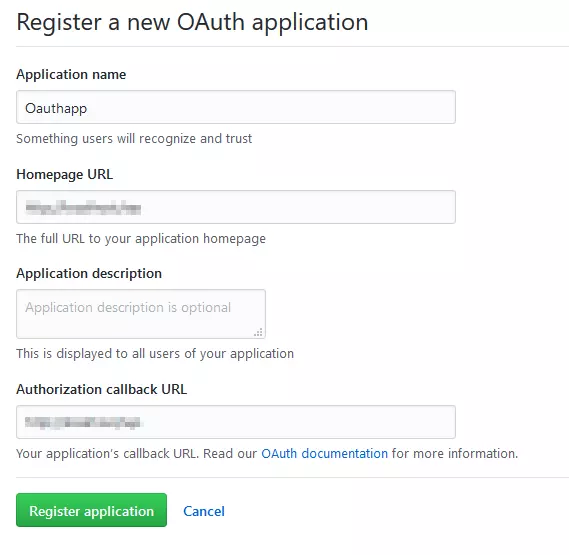 GitHub SSO (New Application) 