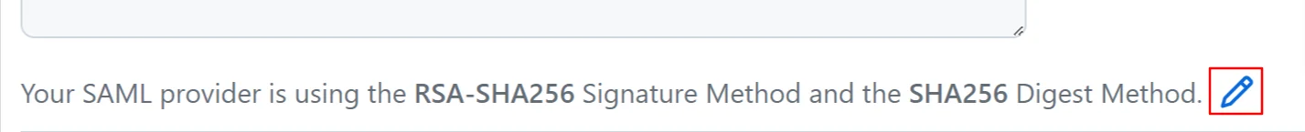 GitHub Single Sign-On (SSO) Signature Method and Digest Method