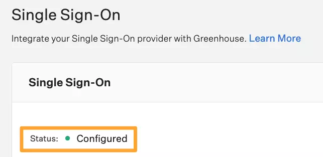 Greenhouse Single Sign-On (SSO)