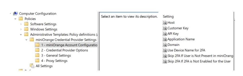 Account Configuration