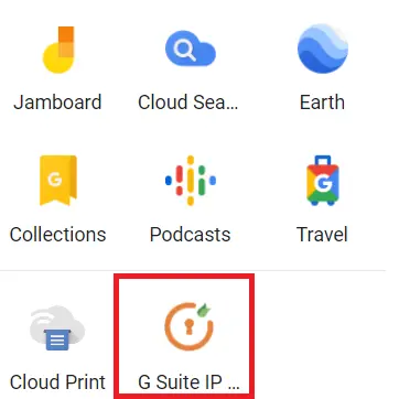 GSuite marketplace IP Restriction