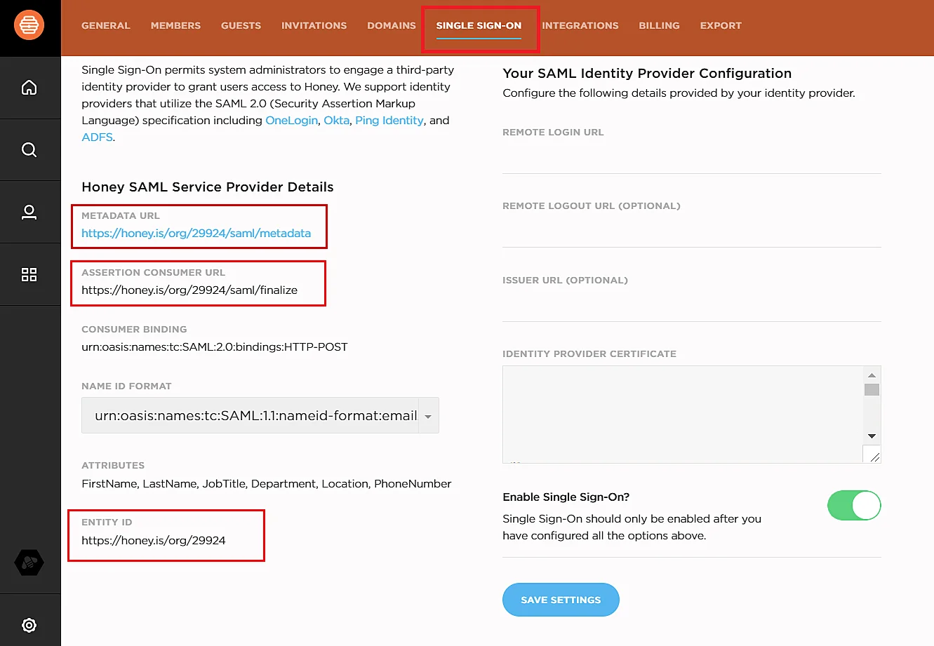 Honey.is Single Sign-On (SSO): Prerequisites for SSO