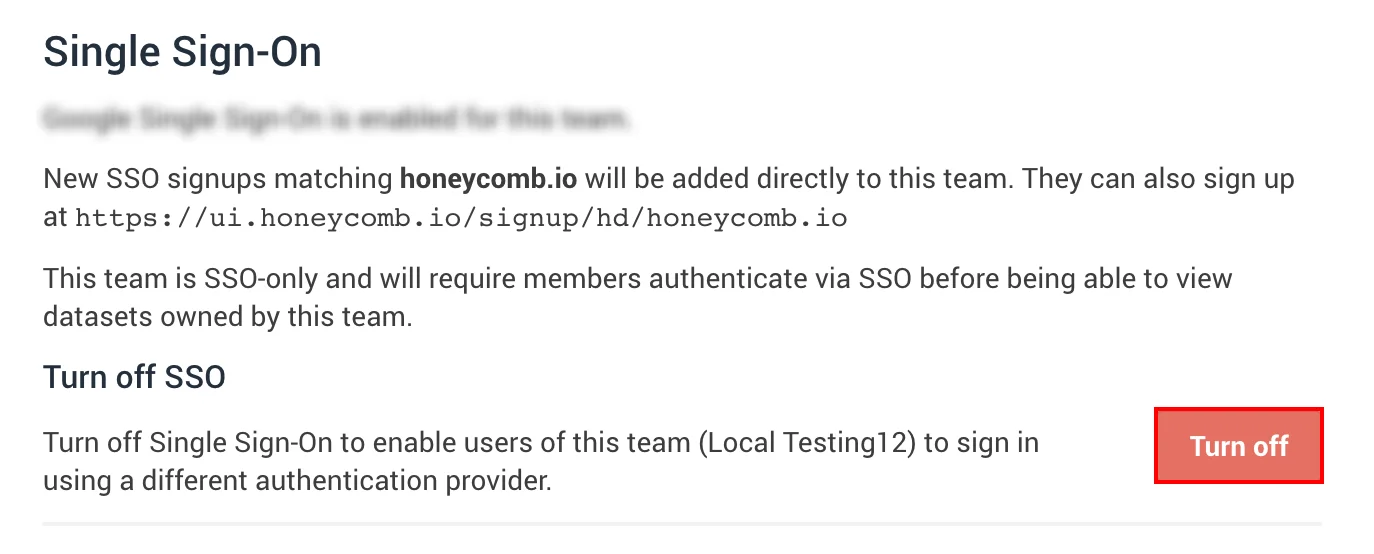 HoneyComb Single Sign-On (SSO): HoneyComb Admin Dashboard